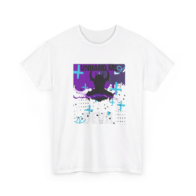 Women's Unhand Me Devil Black Retro tee