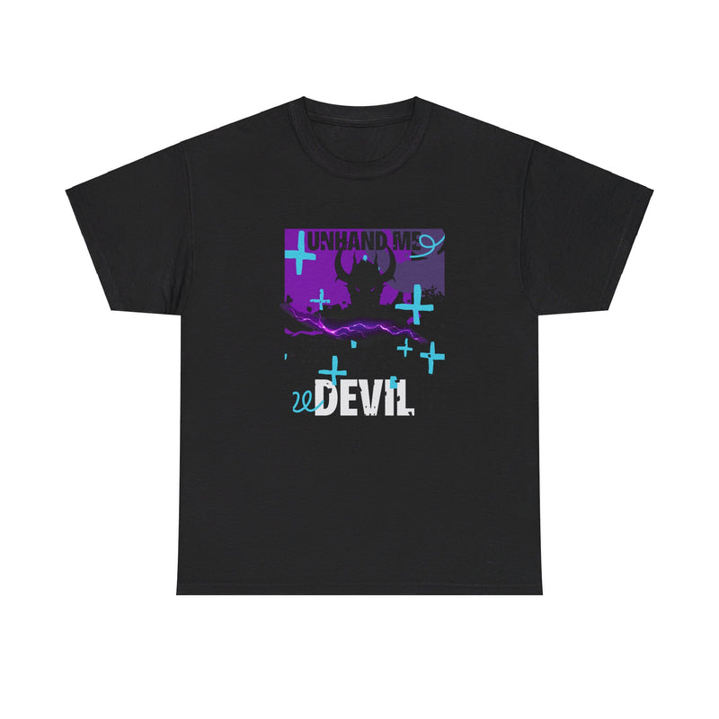 Women's Unhand Me Devil Black Retro tee