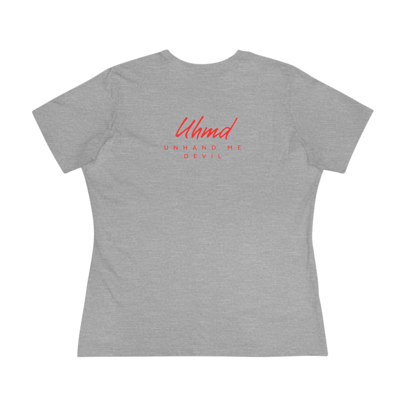 Women's Cotton Tee Uhand Me Devil Black Heart