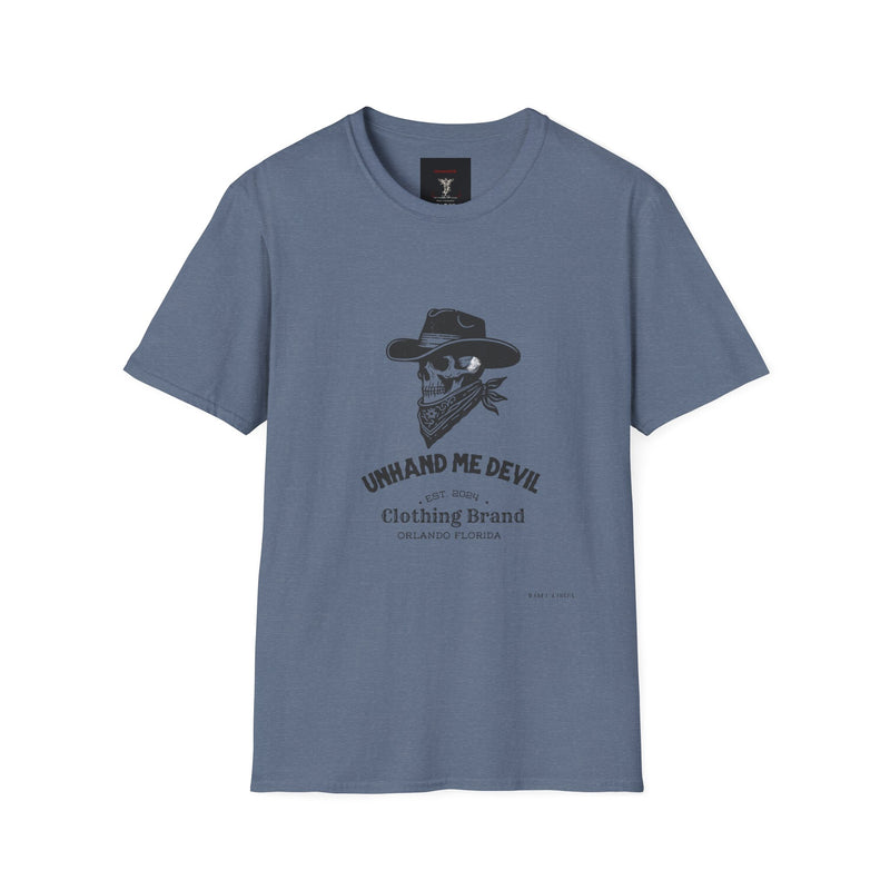 Male Softstyle T-Shirt Unhand Me Devil