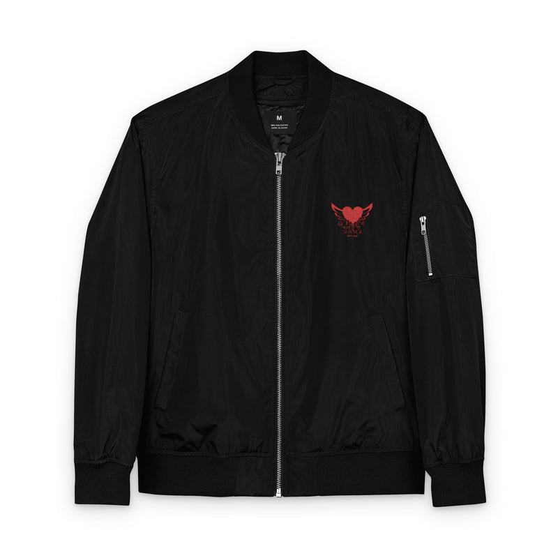 Embroidered Bomber Jacket - Unhand Me Devil
