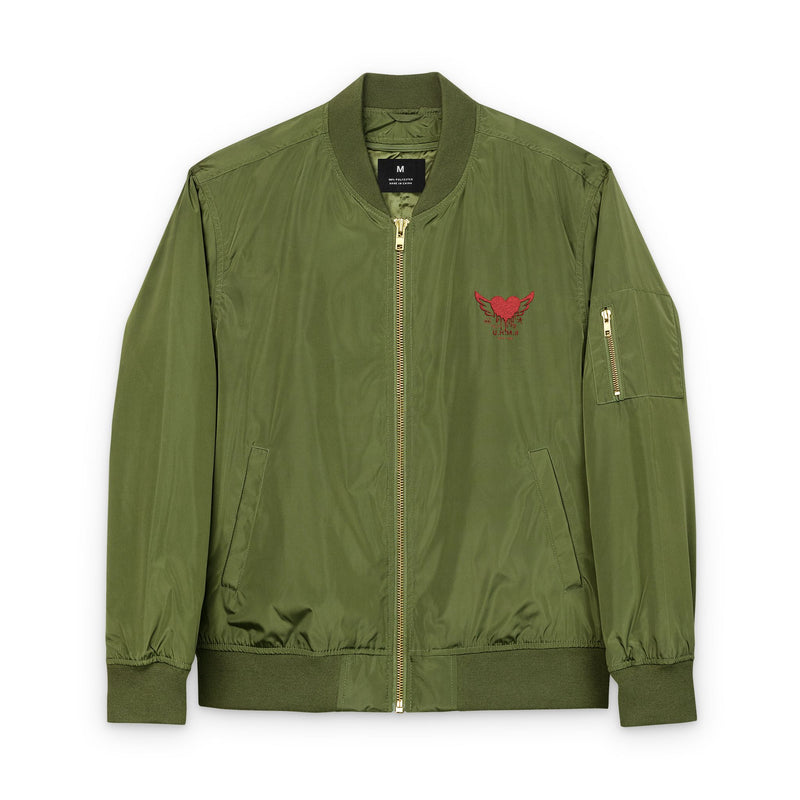 Embroidered Bomber Jacket - Unhand Me Devil