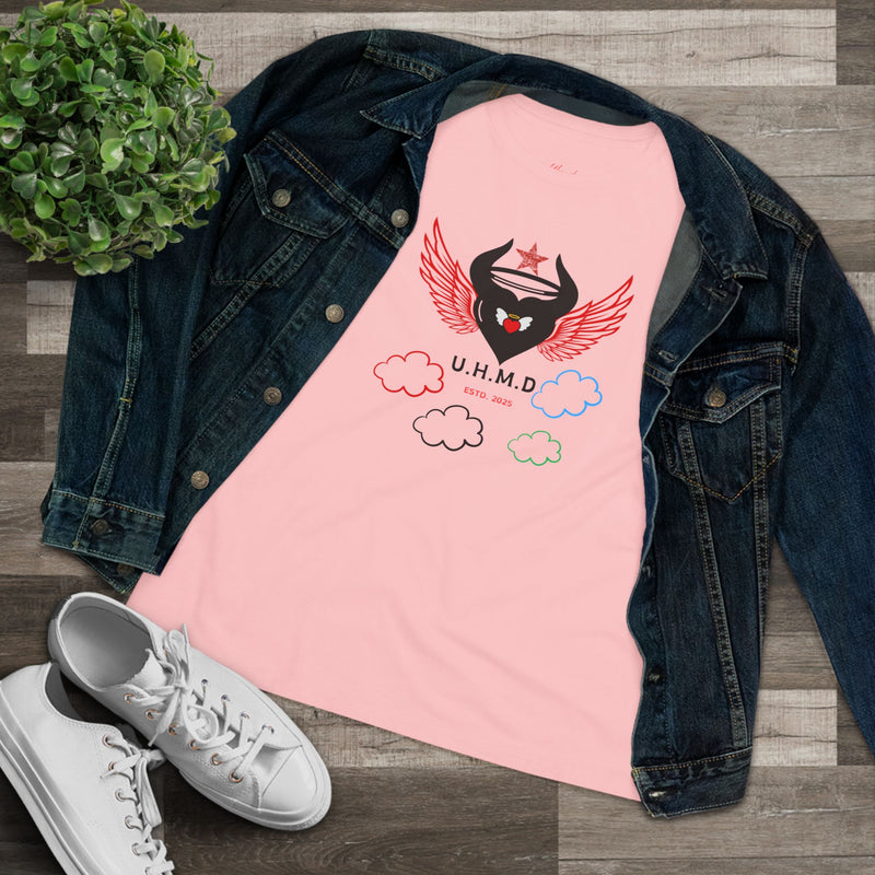 Women's Cotton Tee Uhand Me Devil Black Heart