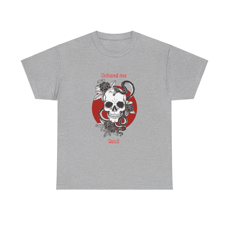 Women's Unhand Me Devil Mr, Skull tee