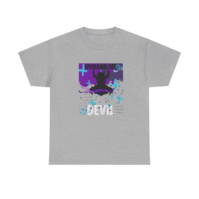 Women's Unhand Me Devil Black Retro tee