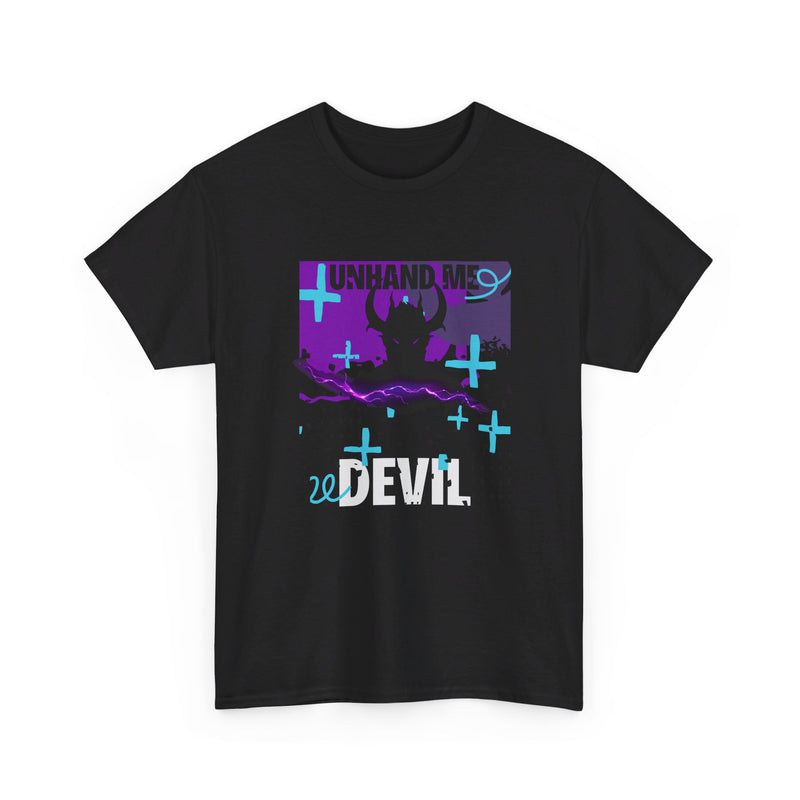 Women's Unhand Me Devil Black Retro tee