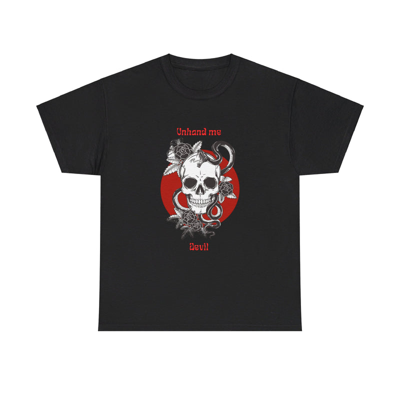 Women's Unhand Me Devil Mr, Skull tee