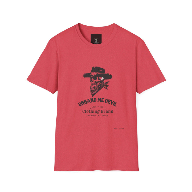 Male Softstyle T-Shirt Unhand Me Devil