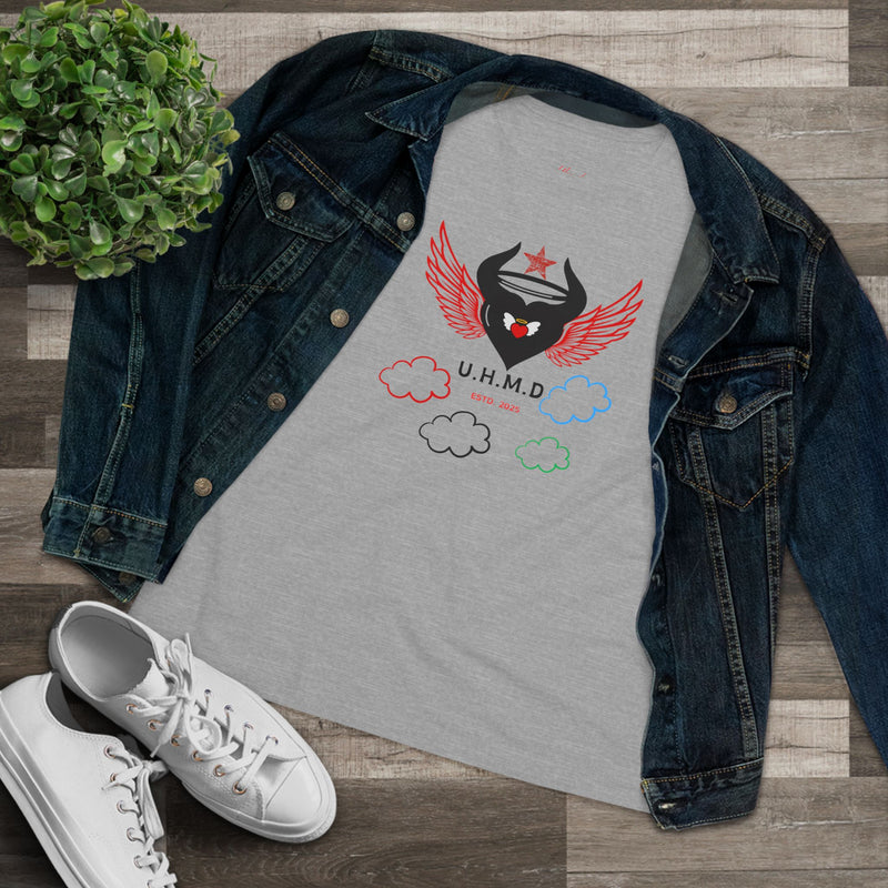 Women's Cotton Tee Uhand Me Devil Black Heart