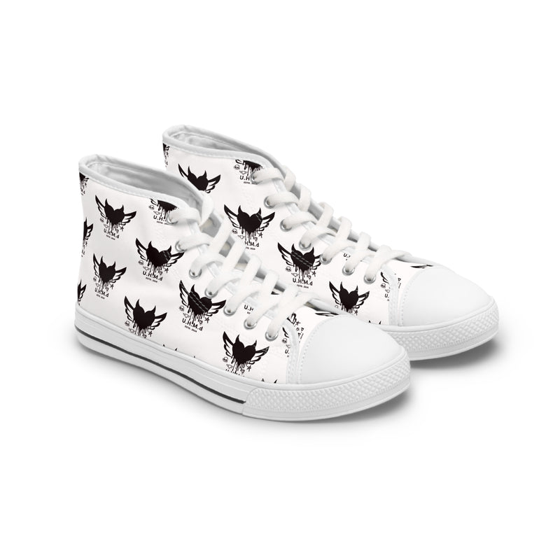 Women's High Top Heart Sneakers Unhand Me Devil