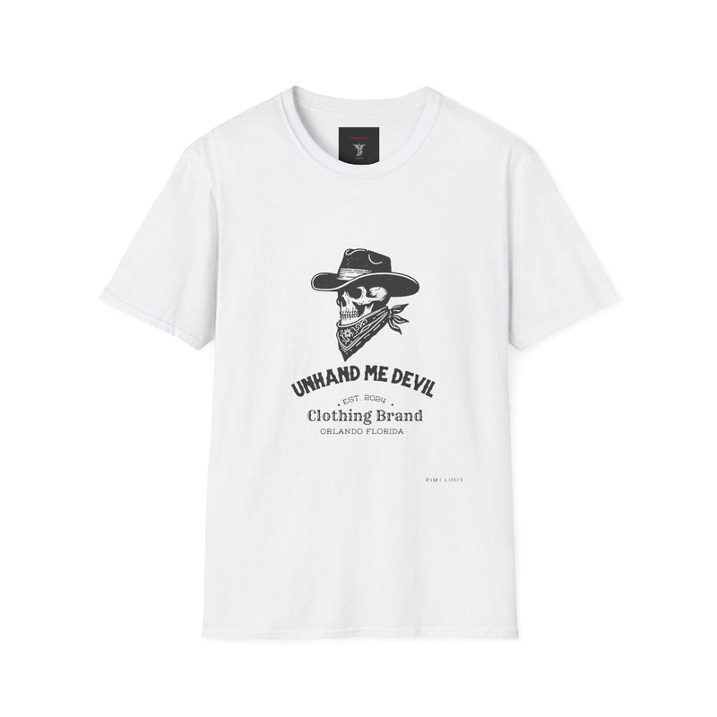 Male Softstyle T-Shirt Unhand Me Devil
