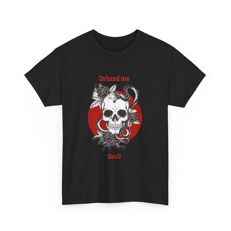 Women's Unhand Me Devil Mr, Skull tee