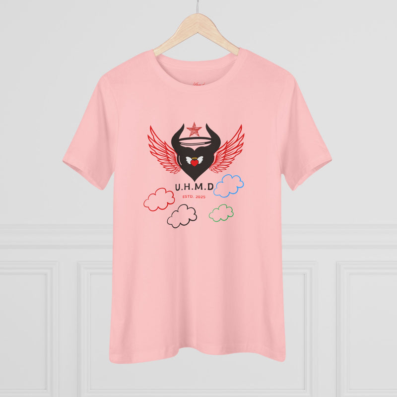 Women's Cotton Tee Uhand Me Devil Black Heart
