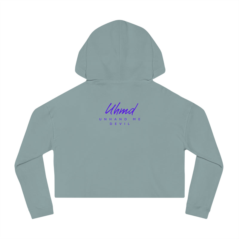 Women’s Cropped Hooded Sweatshirt Unhand Me DEVIL