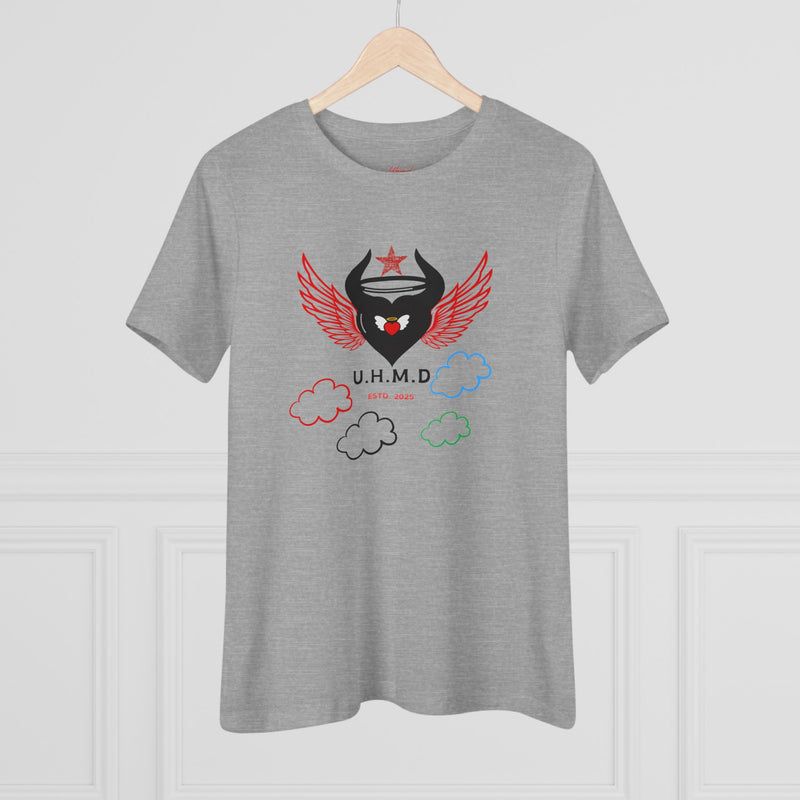 Women's Cotton Tee Uhand Me Devil Black Heart