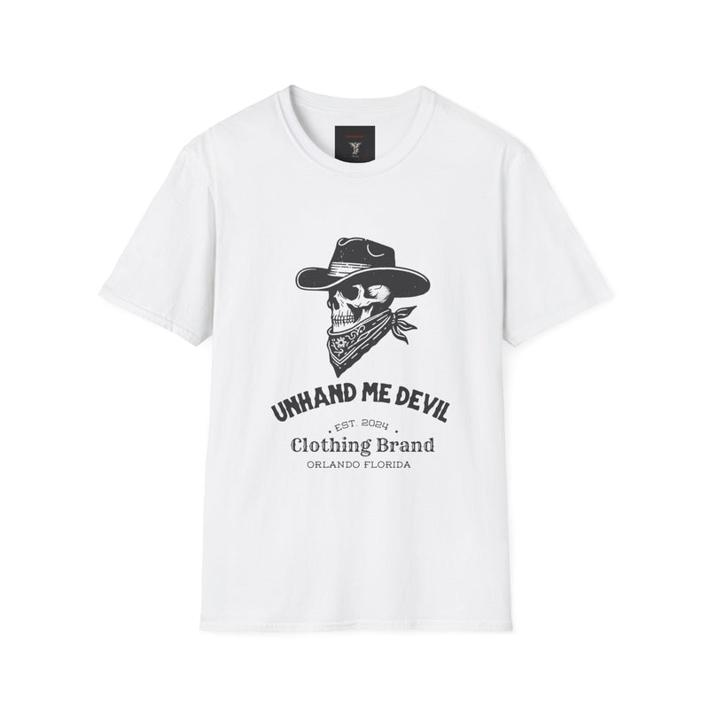 Male Softstyle T-Shirt Unhand Me Devil