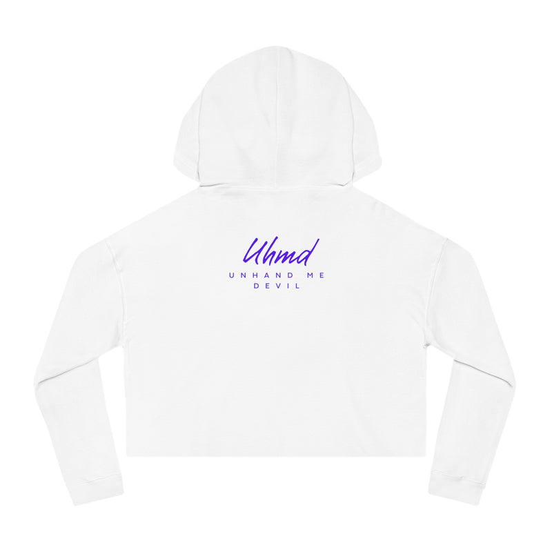 Women’s Cropped Hooded Sweatshirt Unhand Me DEVIL