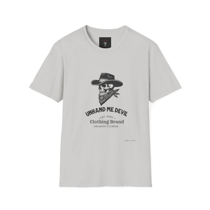 Male Softstyle T-Shirt Unhand Me Devil