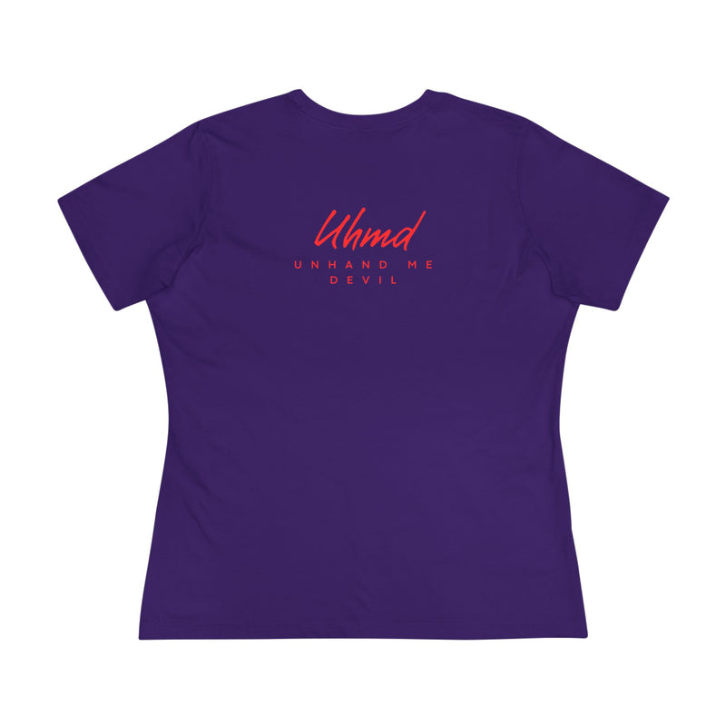 Women's Cotton Tee Uhand Me Devil Black Heart