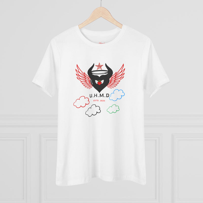 Women's Cotton Tee Uhand Me Devil Black Heart