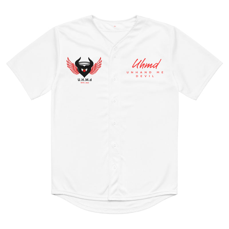 Men's Recycled baseball jersey Unhand Me Devil