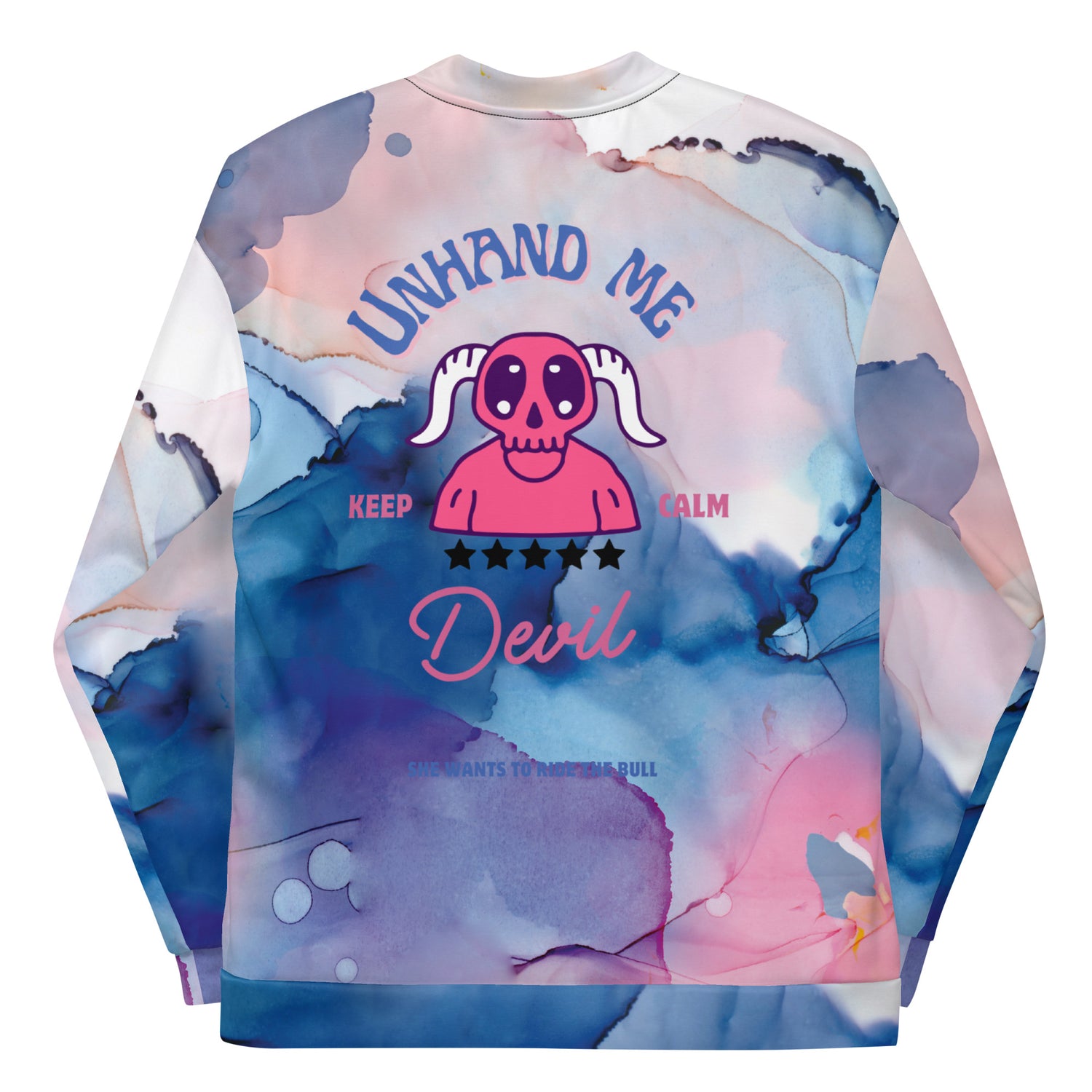 Men's Women's Bomber Jacket Unhand Me Devil