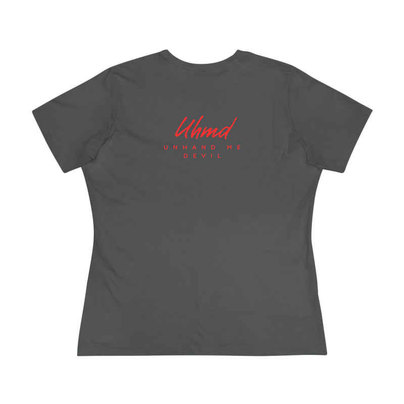 Women's Cotton Tee Uhand Me  Devil  Black Heart