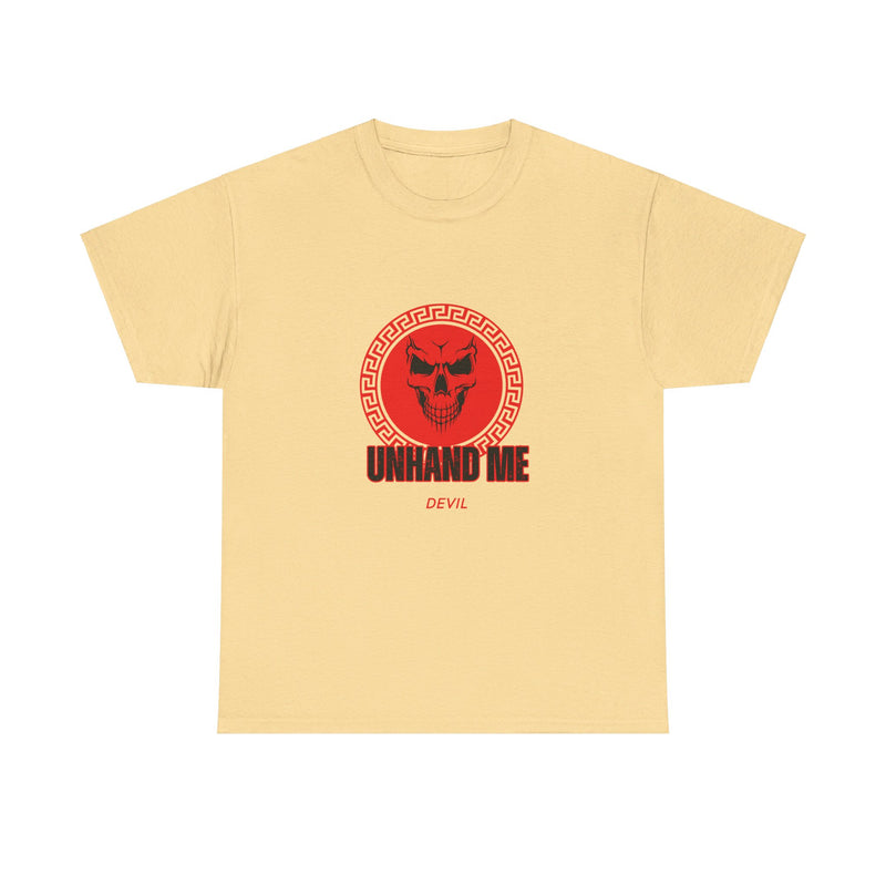 Women’s Red Skull tee Unhand Me Devil