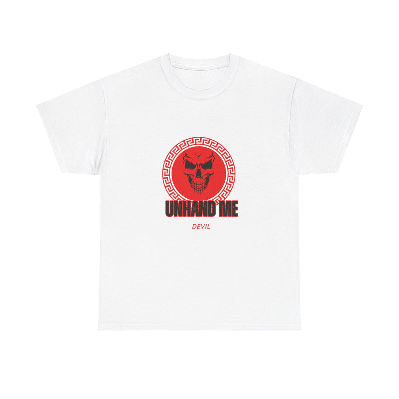 Women’s Red Skull tee Unhand Me Devil