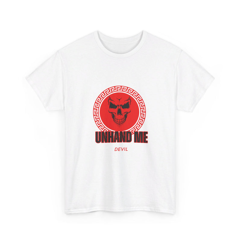 Women’s Red Skull tee Unhand Me Devil