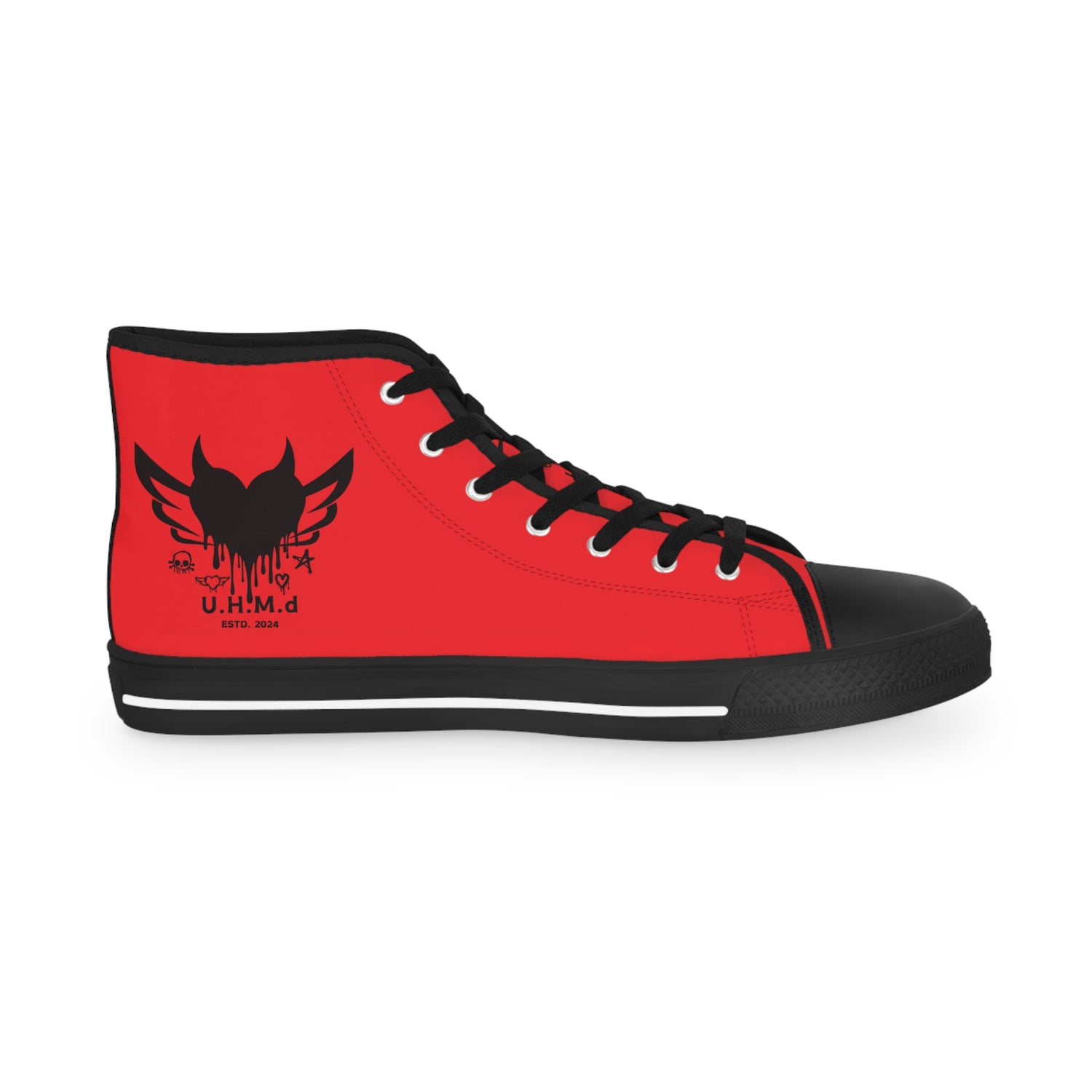 Men's High Top Sneakers Unhand Me Devil