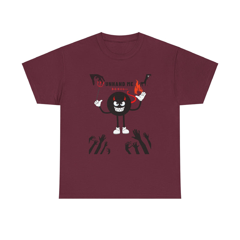 Women’s Men's Heavy Cotton Tee Unhand Me Devil