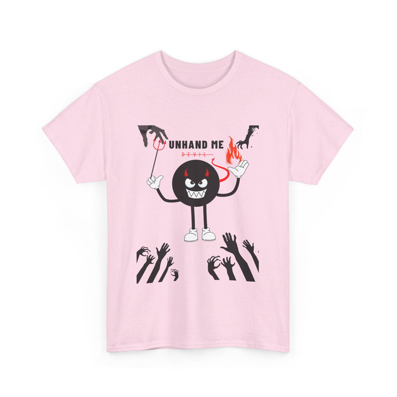 Women’s Men's Heavy Cotton Tee Unhand Me Devil