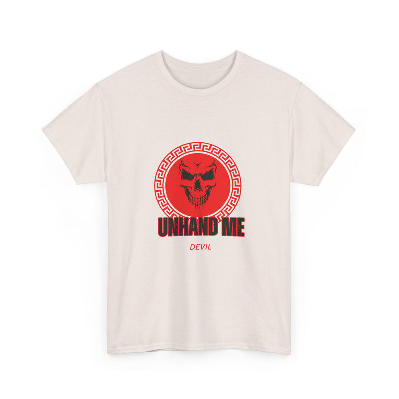 Women’s Red Skull tee Unhand Me Devil