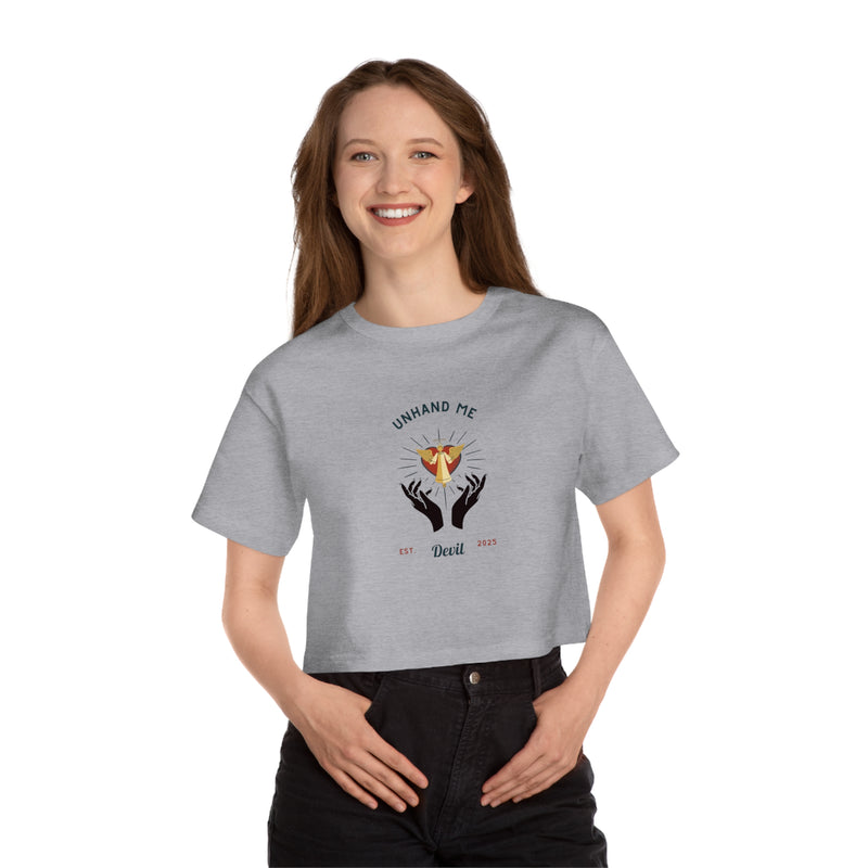 Women's T-shirt heritage Cropped T-Shirt Unhand Me Devil