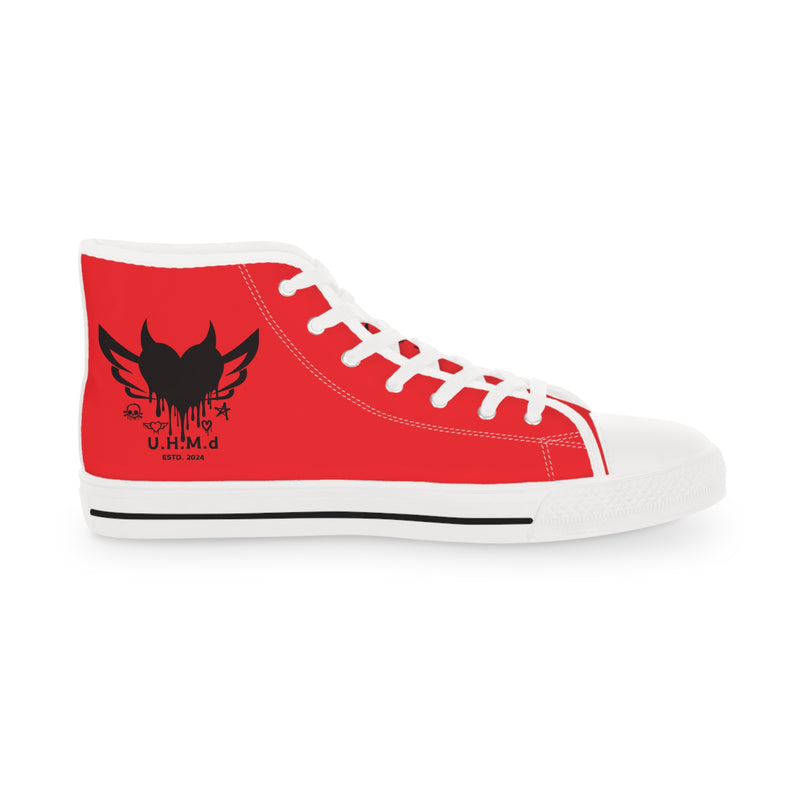 Men's High Top Sneakers Unhand Me Devil