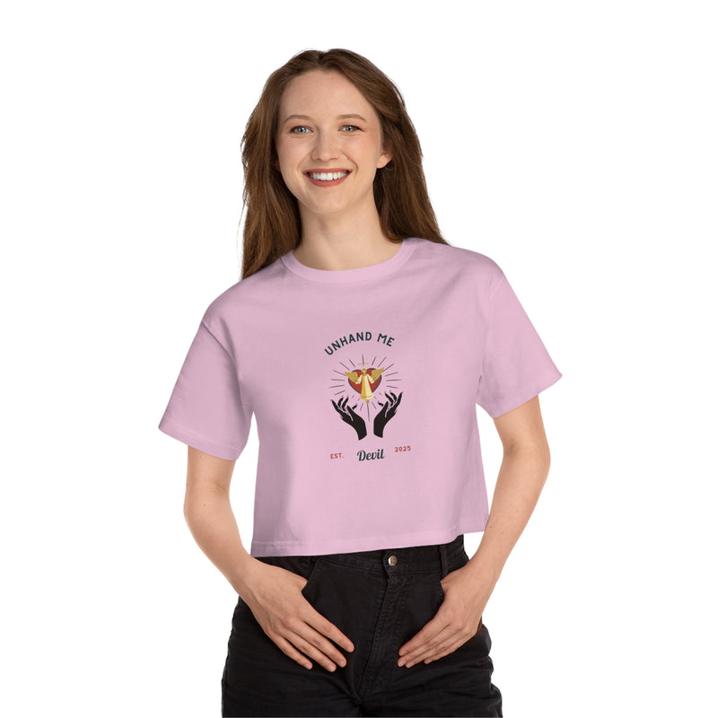 Women's T-shirt heritage Cropped T-Shirt Unhand Me Devil