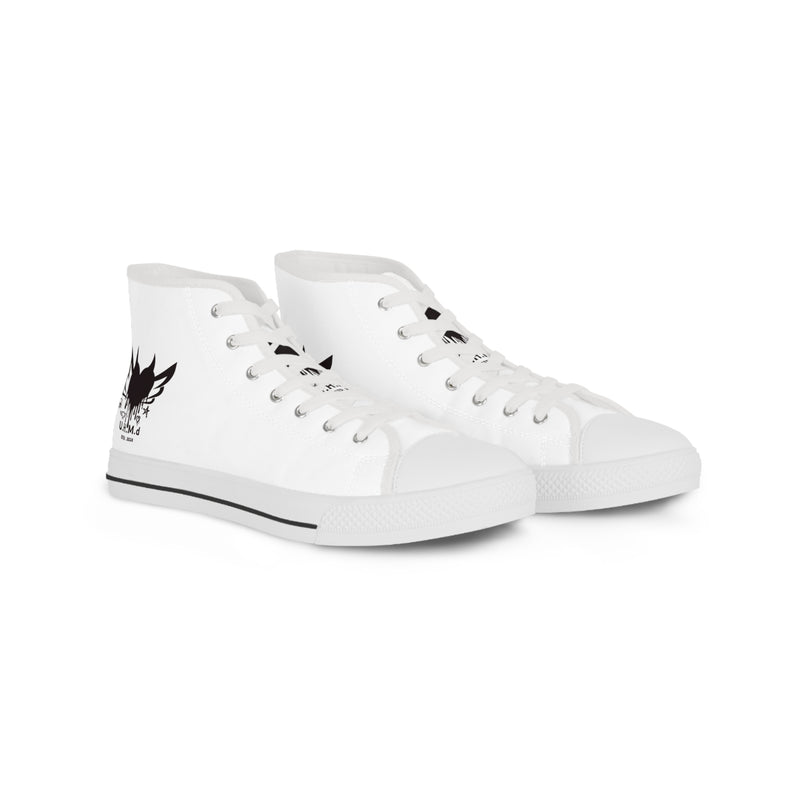 Men's White High Top Sneakers unhand me Devil