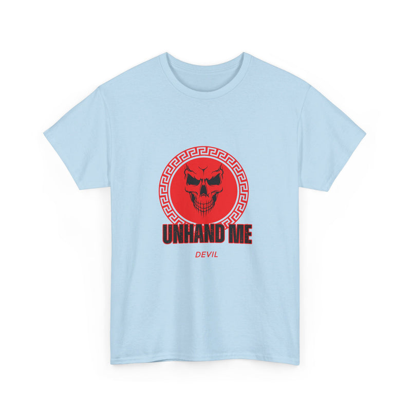 Women’s Red Skull tee Unhand Me Devil