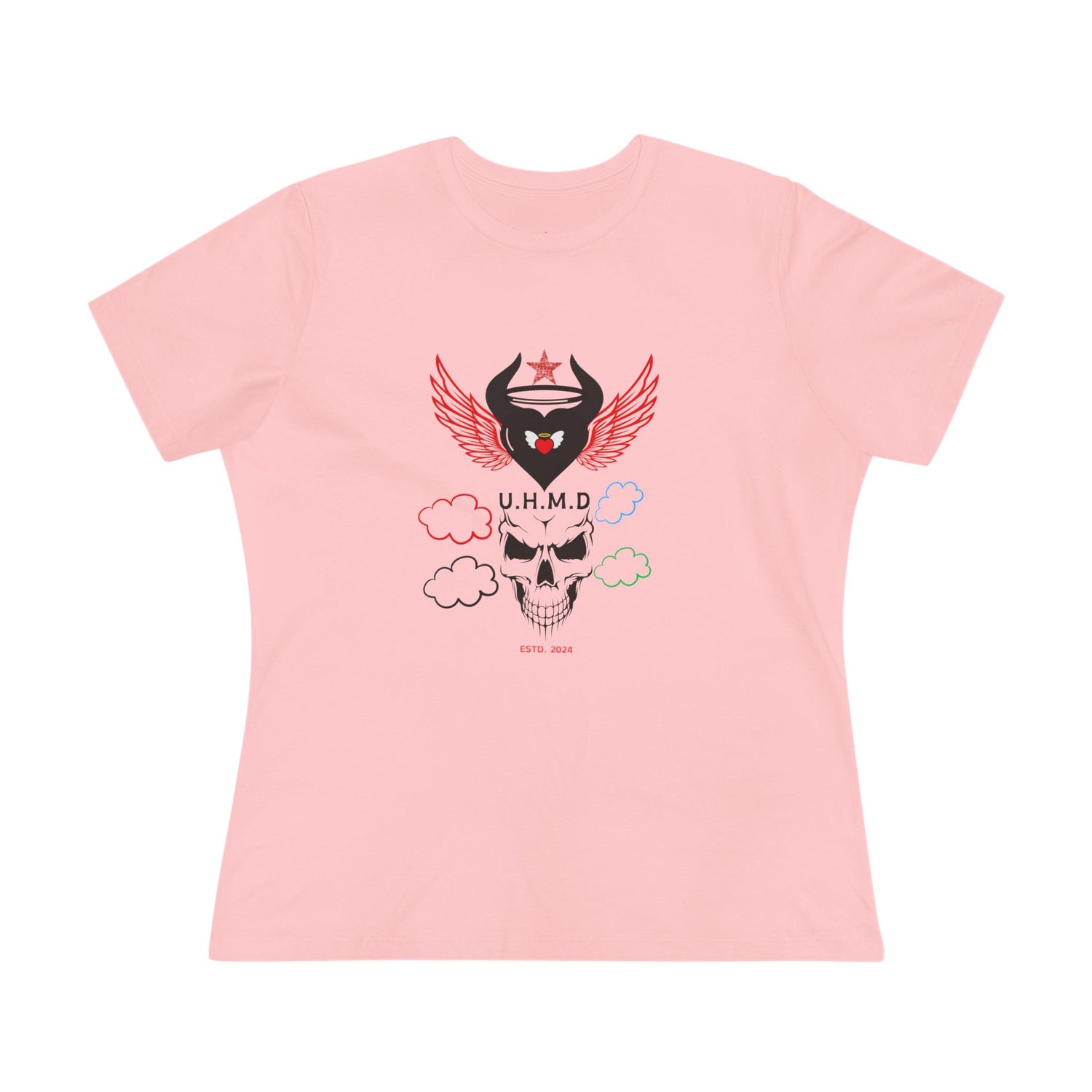 Women's Cotton Tee Uhand Me Devil Heart Skull