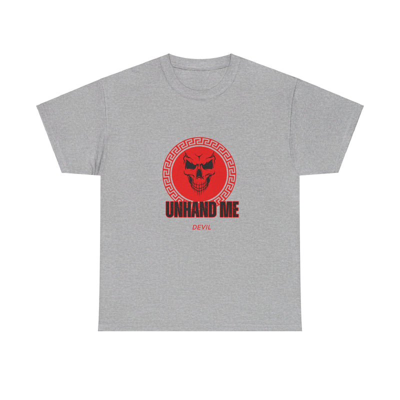 Women’s Red Skull tee Unhand Me Devil