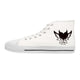 Women's High Top White Sneakers Unhand Me Devil