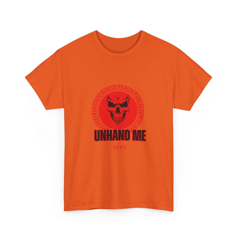 Women’s Red Skull tee Unhand Me Devil