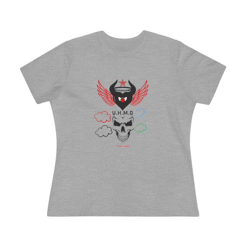 Women's Cotton Tee Uhand Me Devil Heart Skull