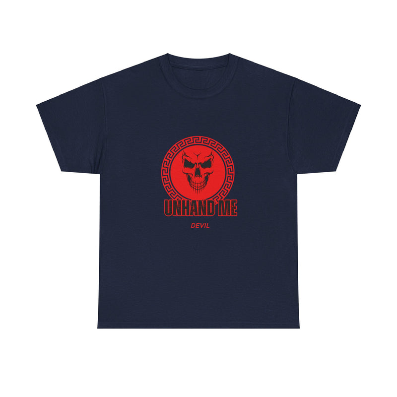 Women’s Red Skull tee Unhand Me Devil