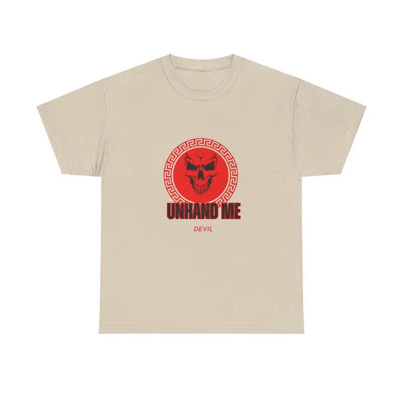 Women’s Red Skull tee Unhand Me Devil