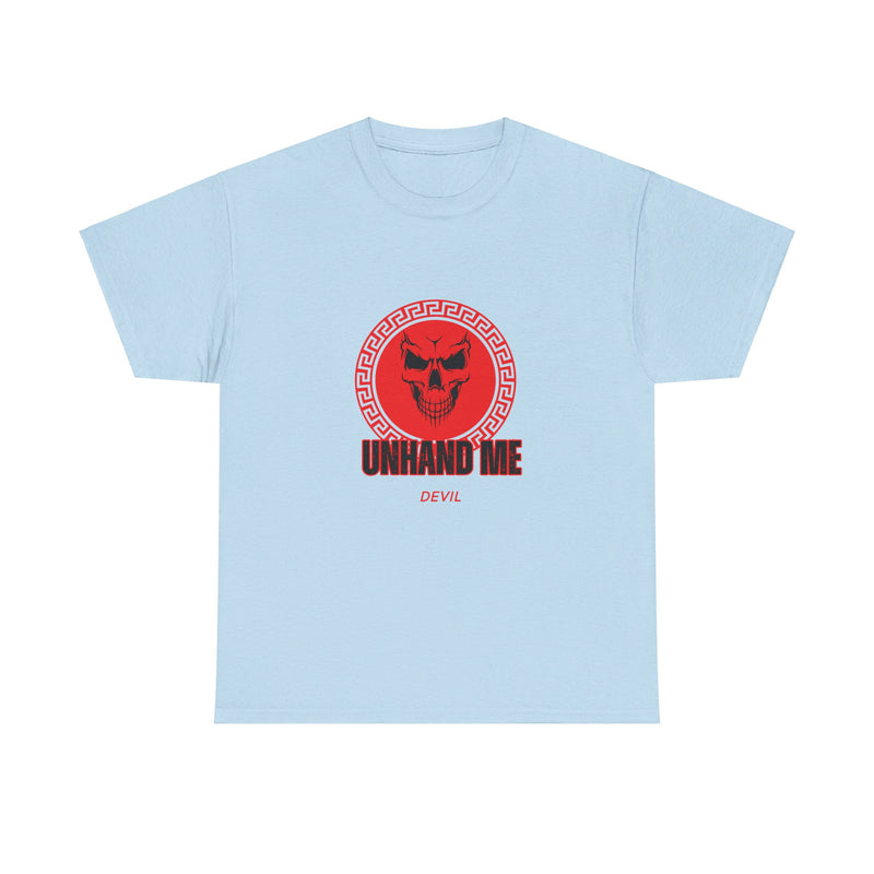 Women’s Red Skull tee Unhand Me Devil