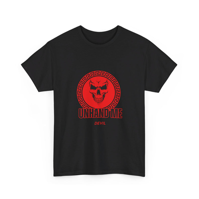 Women’s Red Skull tee Unhand Me Devil