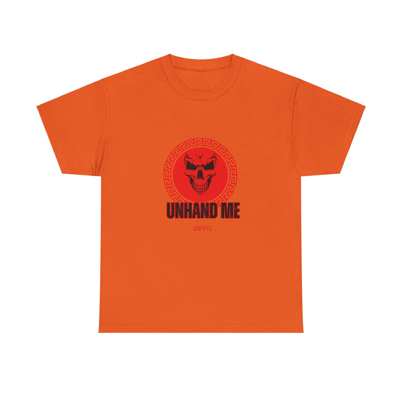 Women’s Red Skull tee Unhand Me Devil