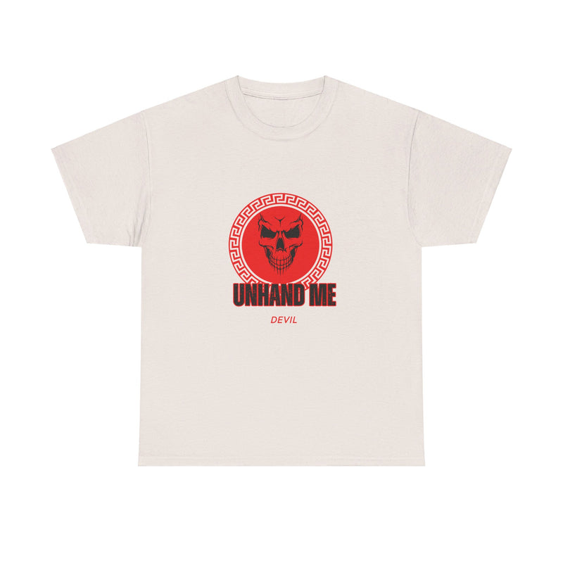 Women’s Red Skull tee Unhand Me Devil